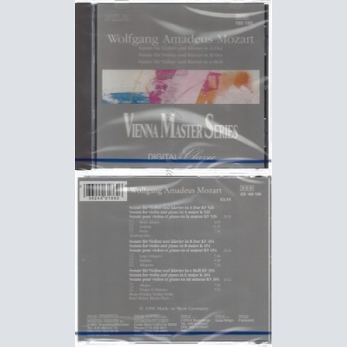 CD--NM-SEALED-MOZART, ZWICKER UND MOLZER -1994- - - -- VIOLIN SONATAS