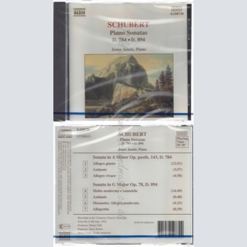 CD--NM-SEALED-JENÖ JANDO UND FRANZ SCHUBERT -KOMPONIST- -1993- -- SCHUBERT KLAV