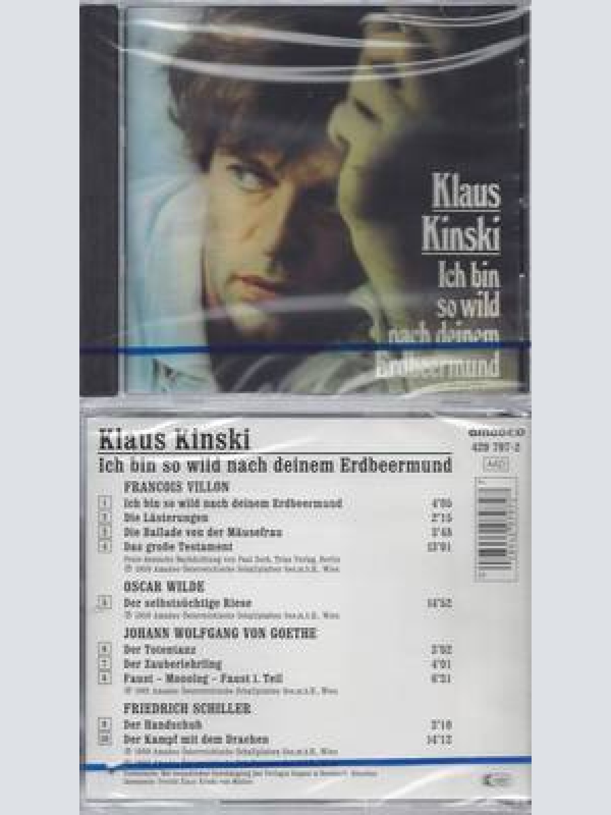 CD--NM-SEALED-KLAUS KINSKI, F. VILLON -KOMPONIST-, O. WILDE UND J.W. GOETHE -19