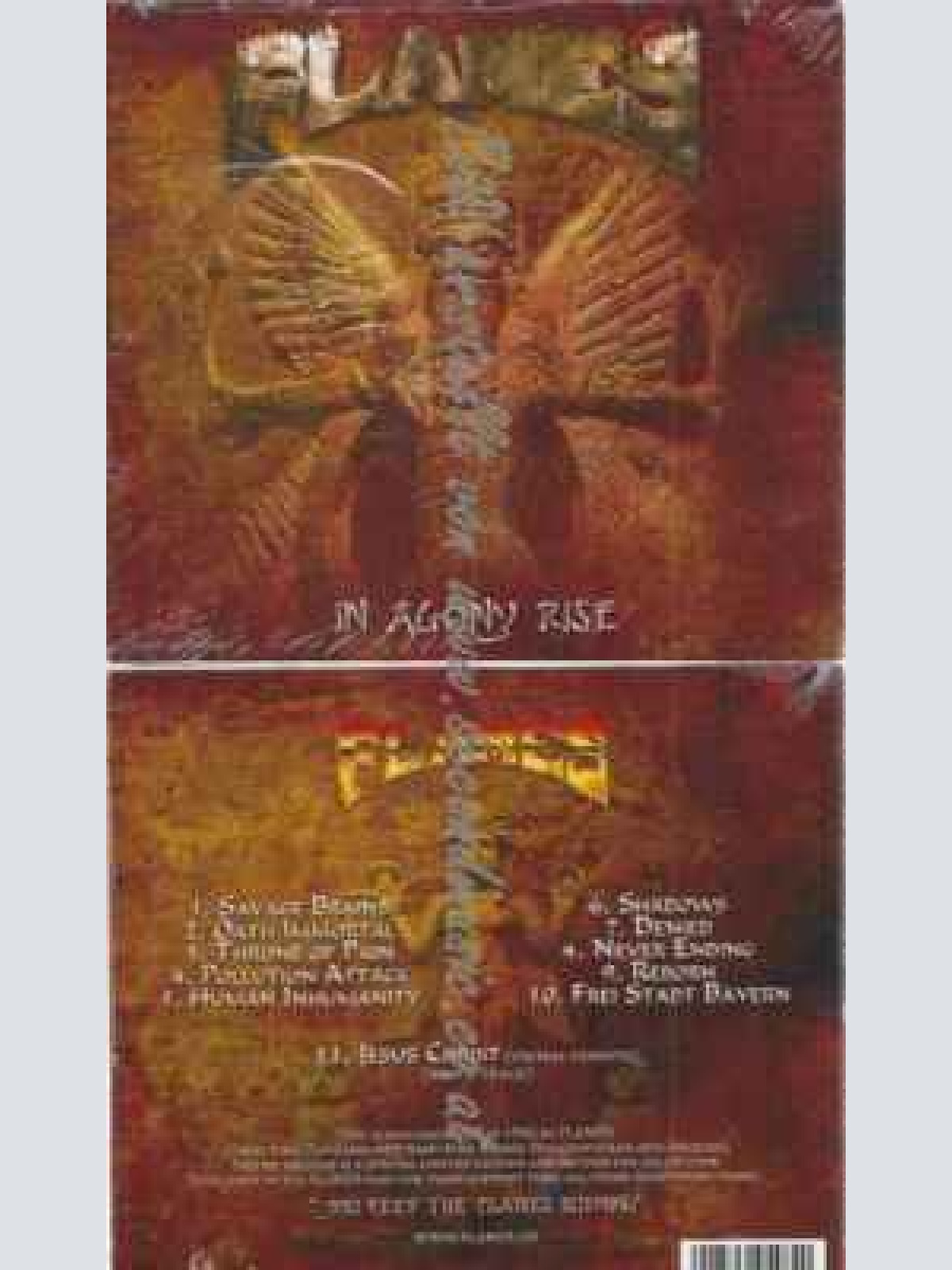 CD--Flames--In Agony Rise