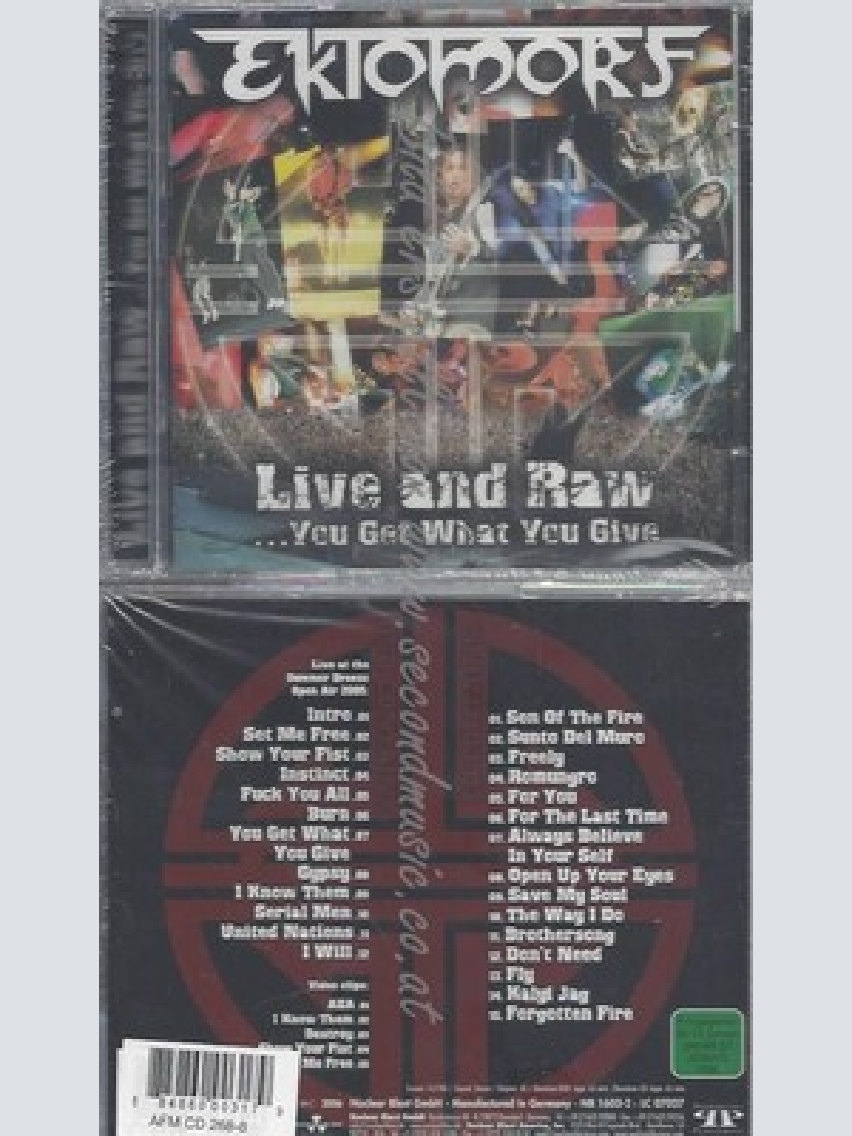 CD-NM-SEALED-EKTOMORF -2006- - CD+DVD -- LIVE AND RAW-YOU GET WHAT YOU GIVE