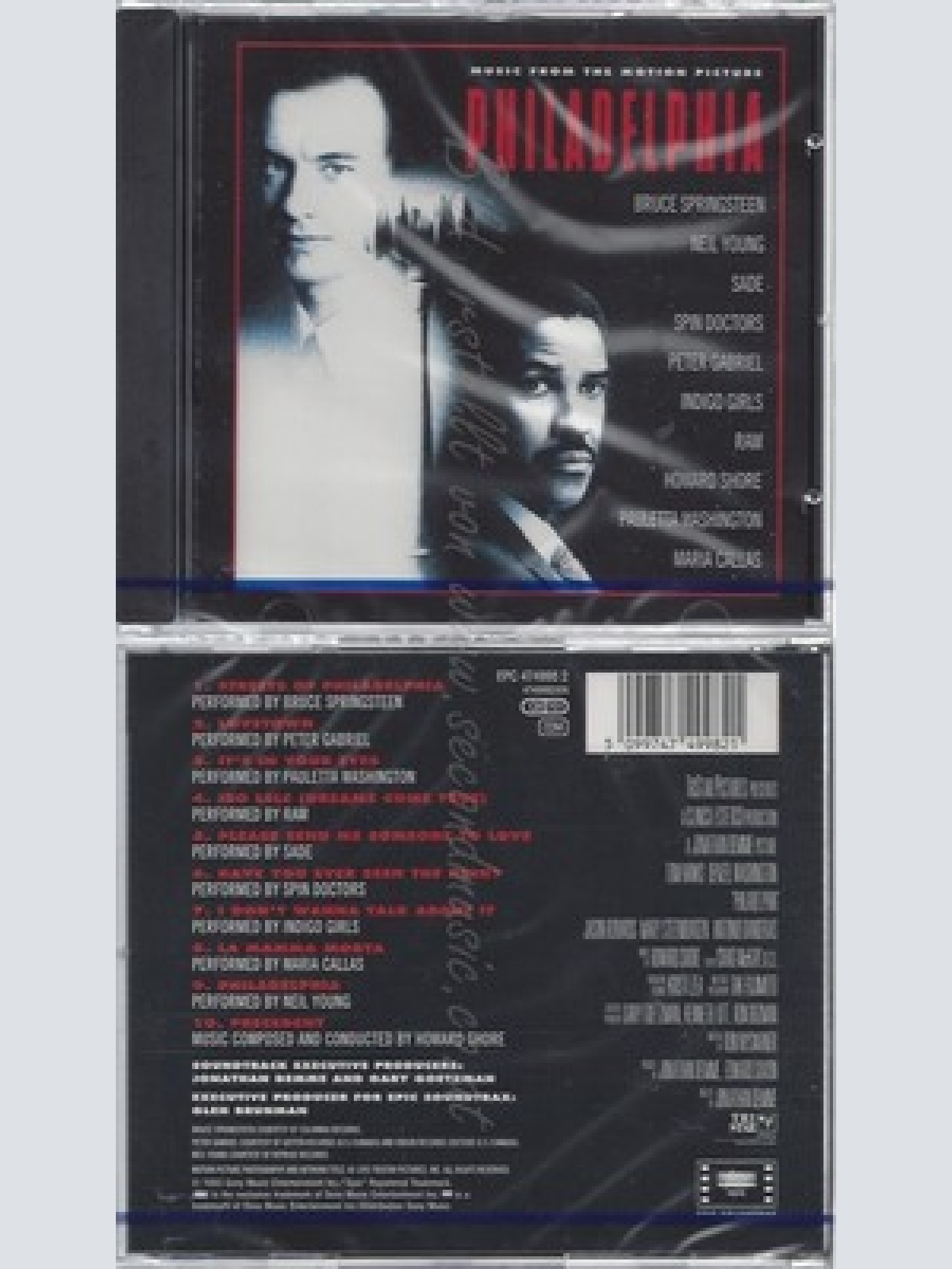 CD--NM-SEALED-HOWARD SHORE -1994- - SOUNDTRACK -- PHILADELPHIA - MUSIC FROM THE