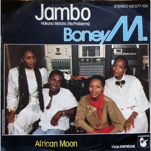 7", Single Boney M. - Jambo - Hakuna Matata (No Problems)