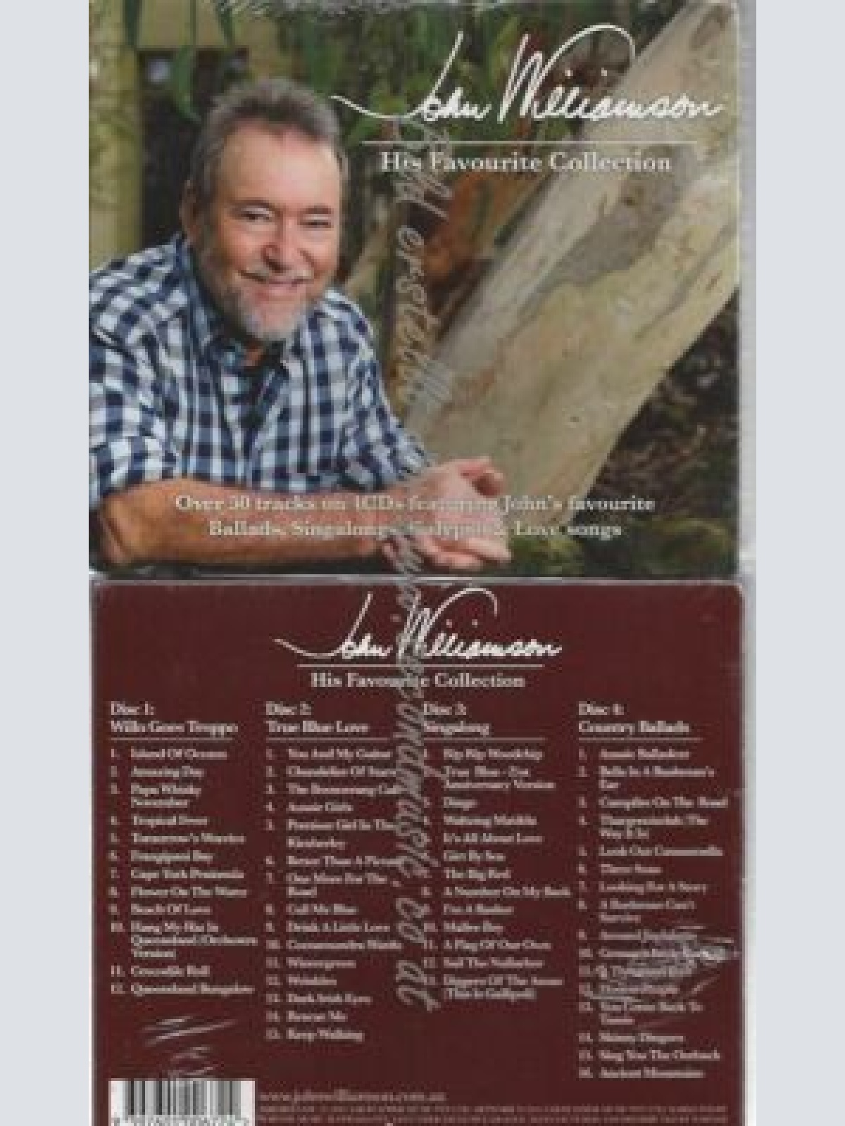 CD--His Favourite Collection  //  John Williamson //4 CD
