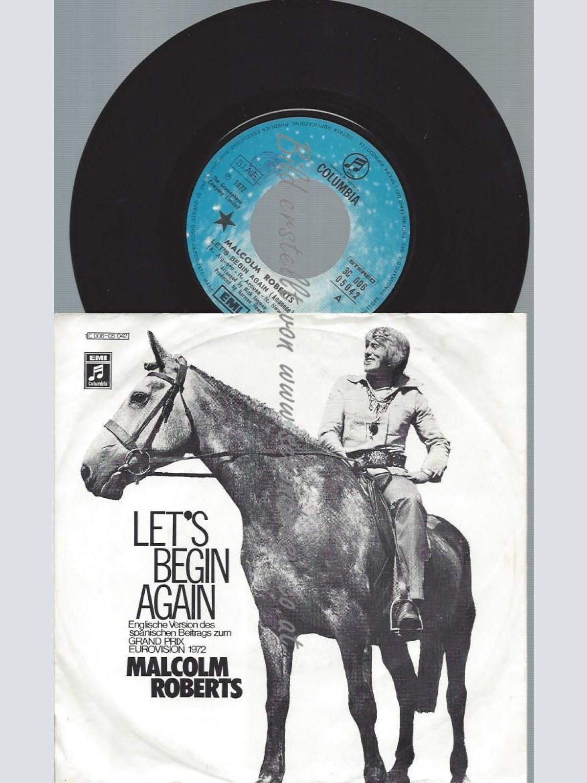 7"  Malcolm Roberts – Let's Begin Again