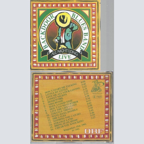 CD-BACKDOOR BLUES BAND ALL NIGHT LONG LIVE