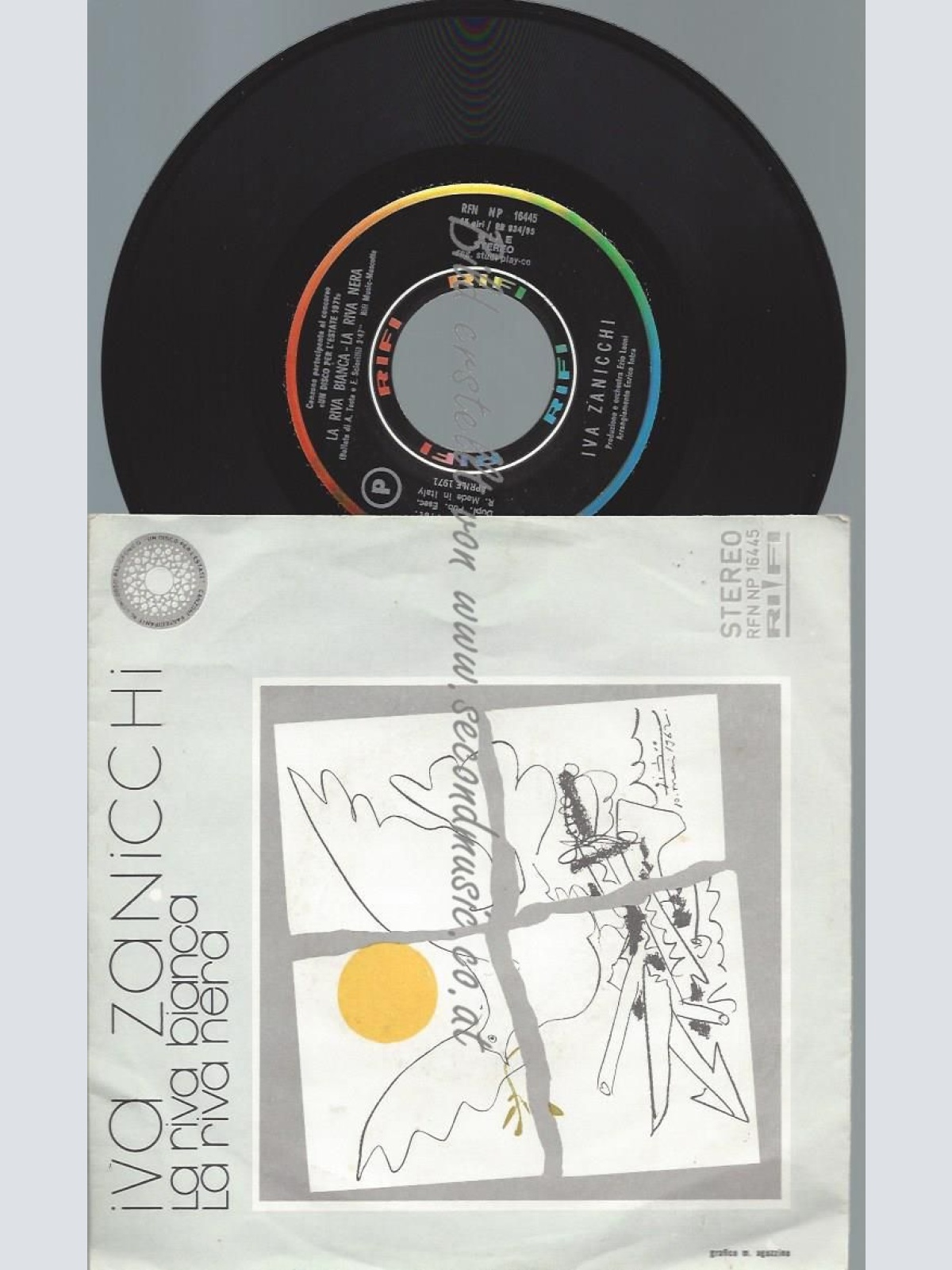 7"   Iva Zanicchi – La Riva Bianca La Riva Nera