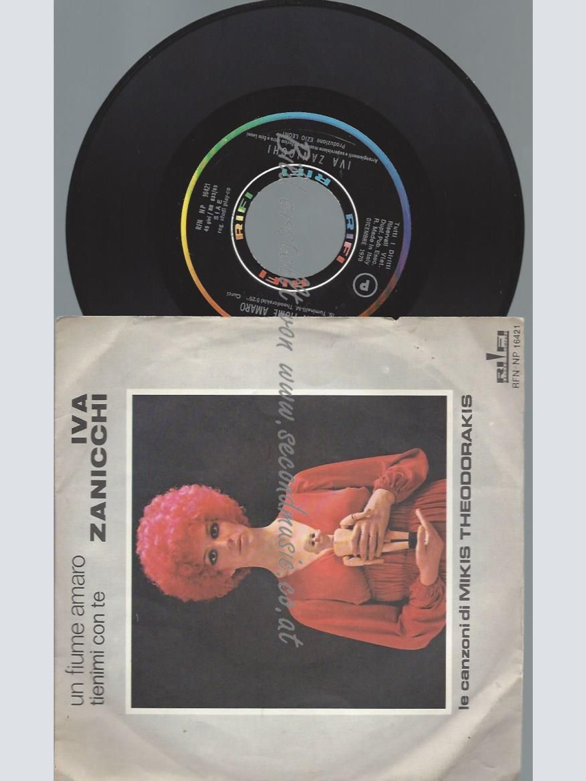 7"  Iva Zanicchi – Un Fiume Amaro