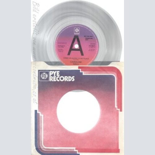 7" CAROLINE HALL--COME ON ALONG TO MY PLACE--PROMO
