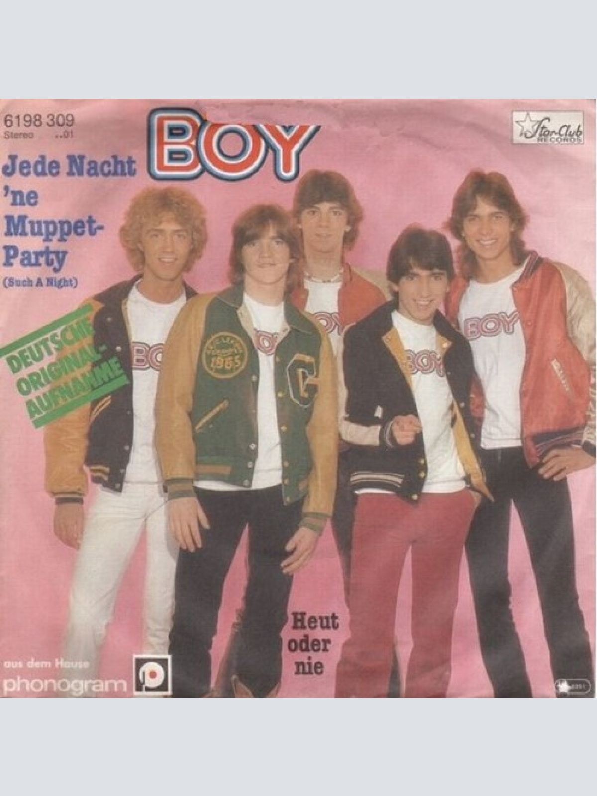 7", Single Boy (20) - Jede Nacht 'ne Muppet-Party (Such A Night)