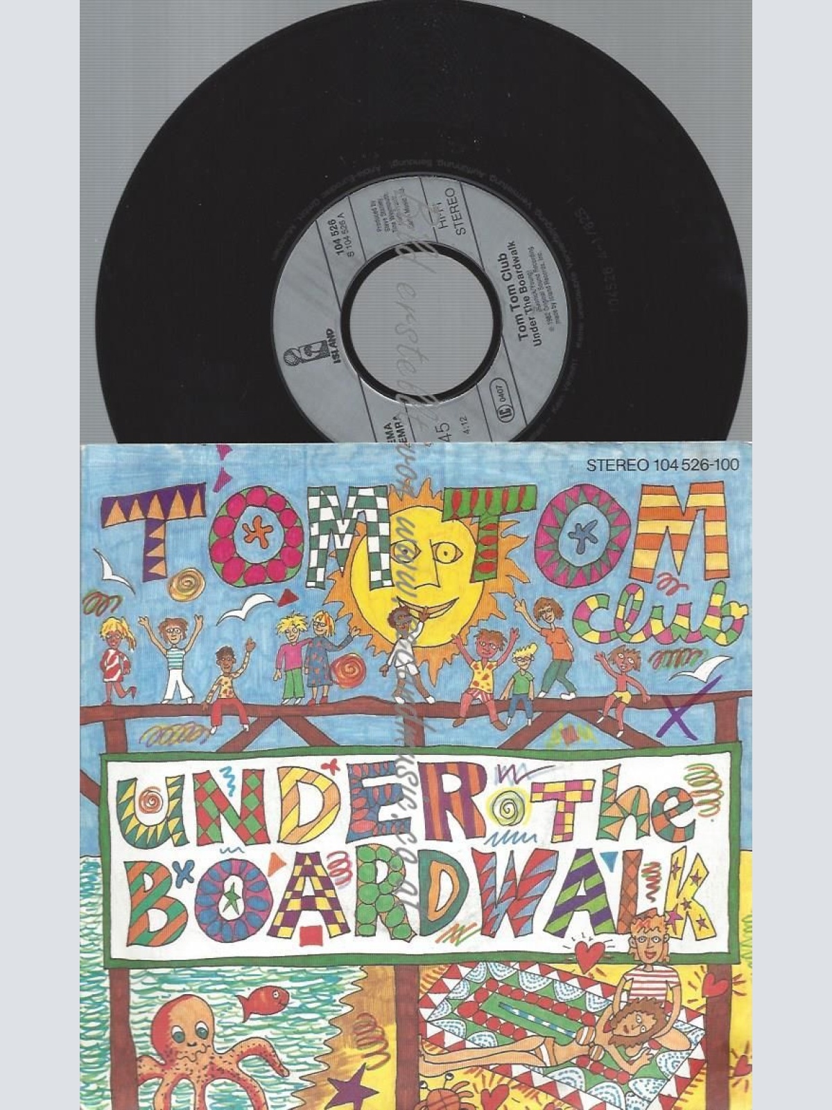 7"  Tom Tom Club  Under The Boardwalk