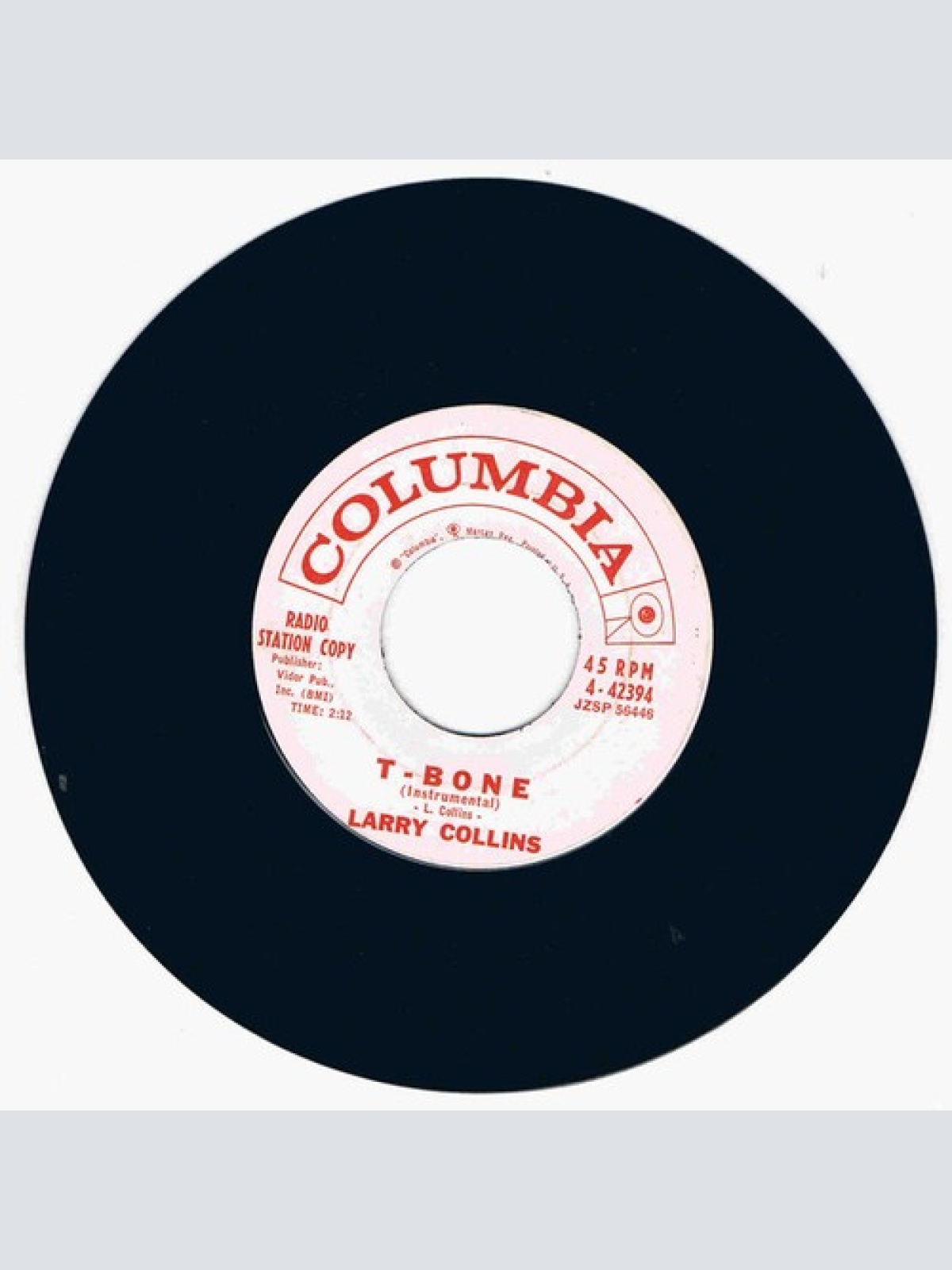 7", Single, Promo Larry Collins - T-Bone