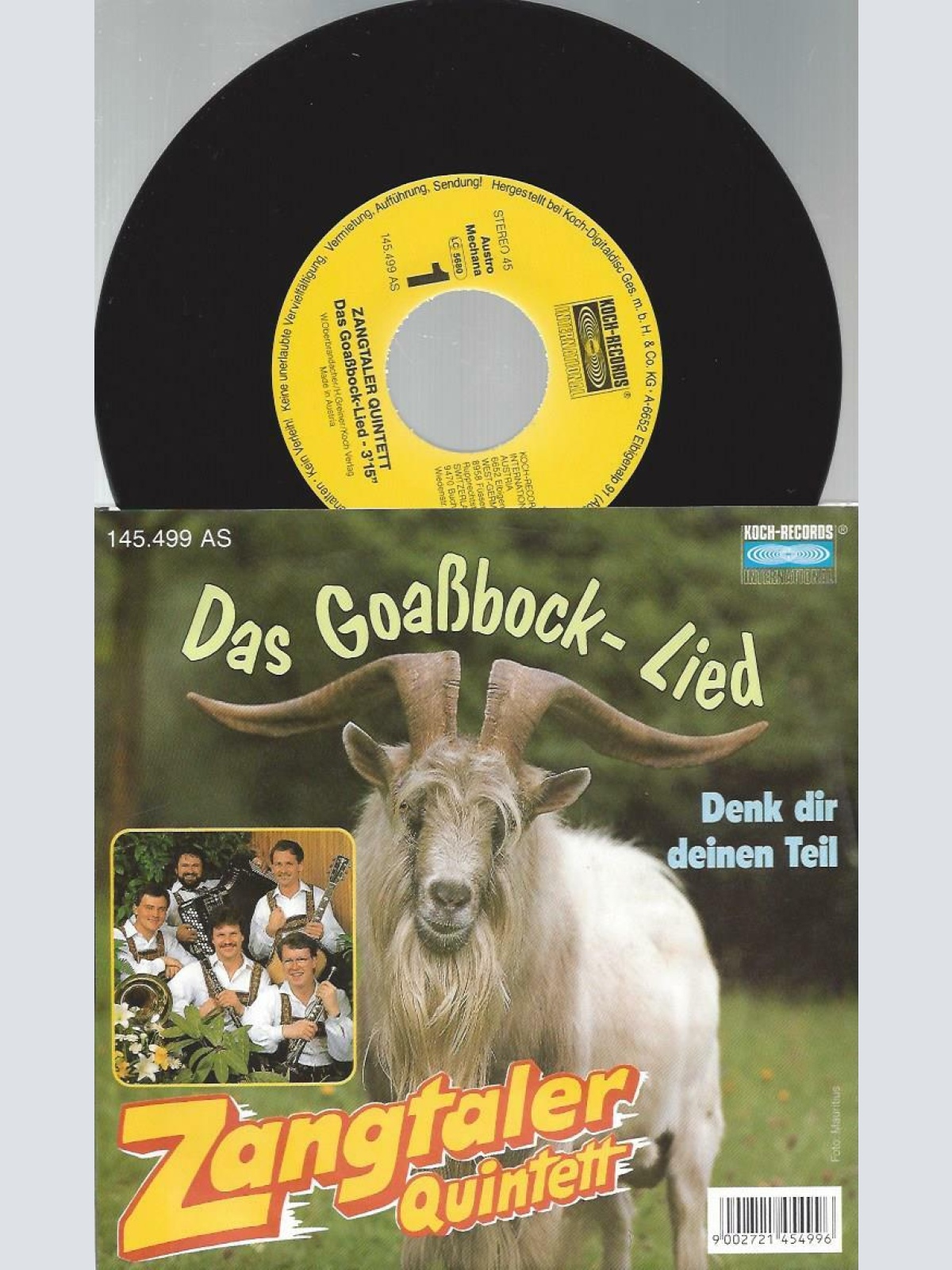 7" Zangtaler Quintett – Das Goassbock-Lied