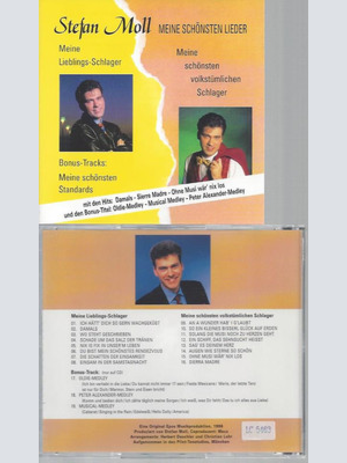 CD--STEFAN MOLL MEINE SCHÖNSTEN LIEDER