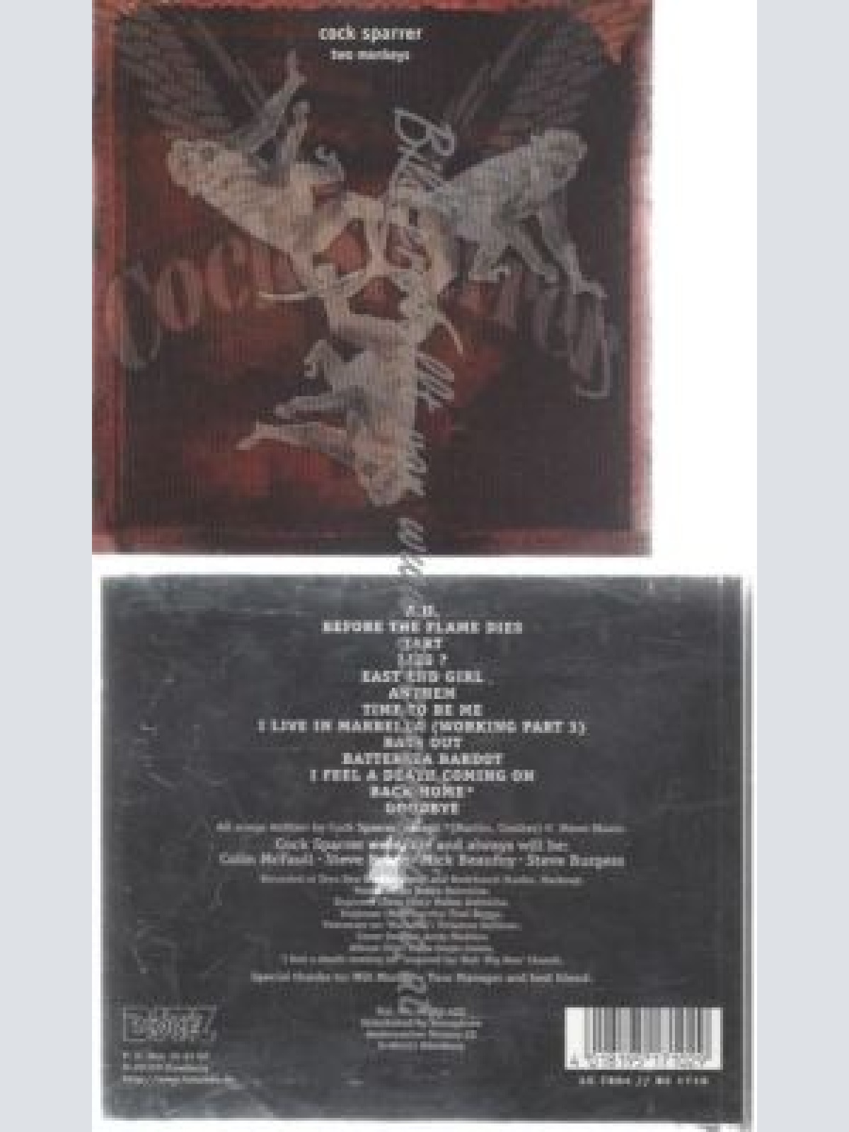 CD--COCK SPARRER--TWO MONKEYS