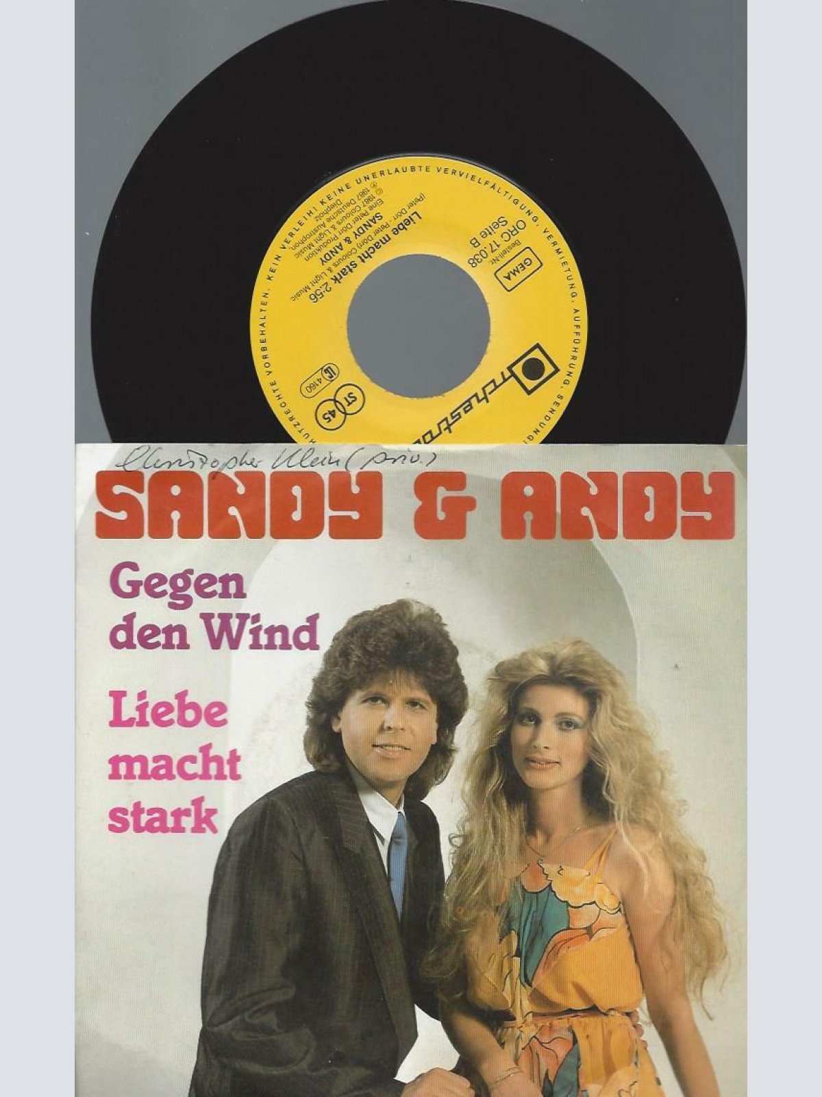 7" Sandy & Andy – Gegen Den Wind