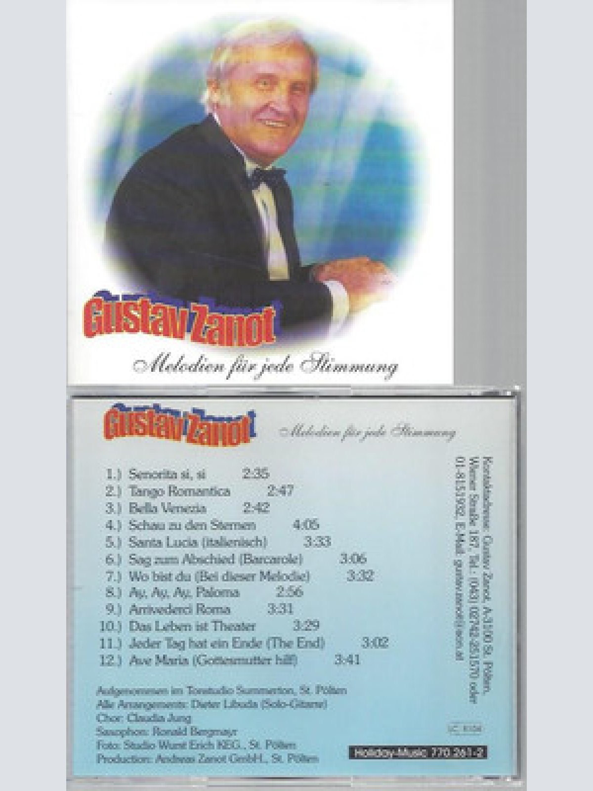 CD--GUSTAV ZANOT  MELODIEN FÜR JEDE STIMMUNG