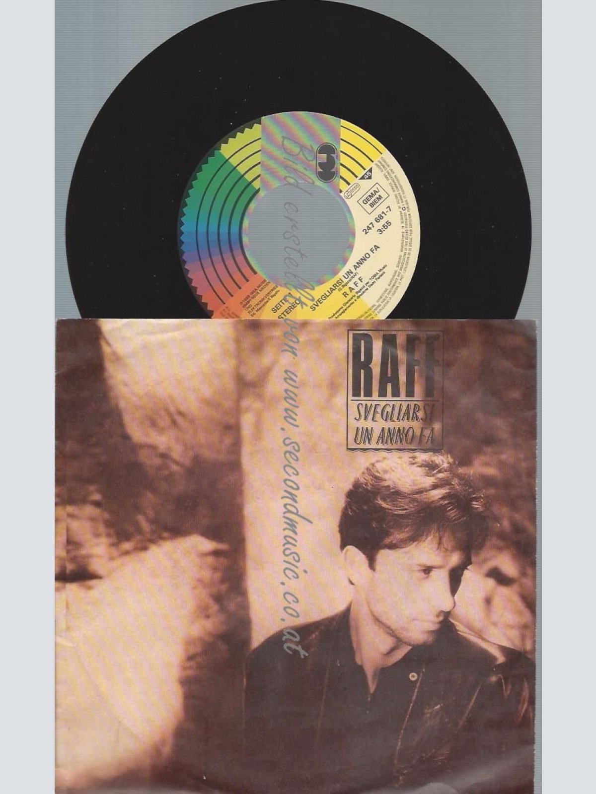 7"  Raff – Svegliarsi Un Anno Fa