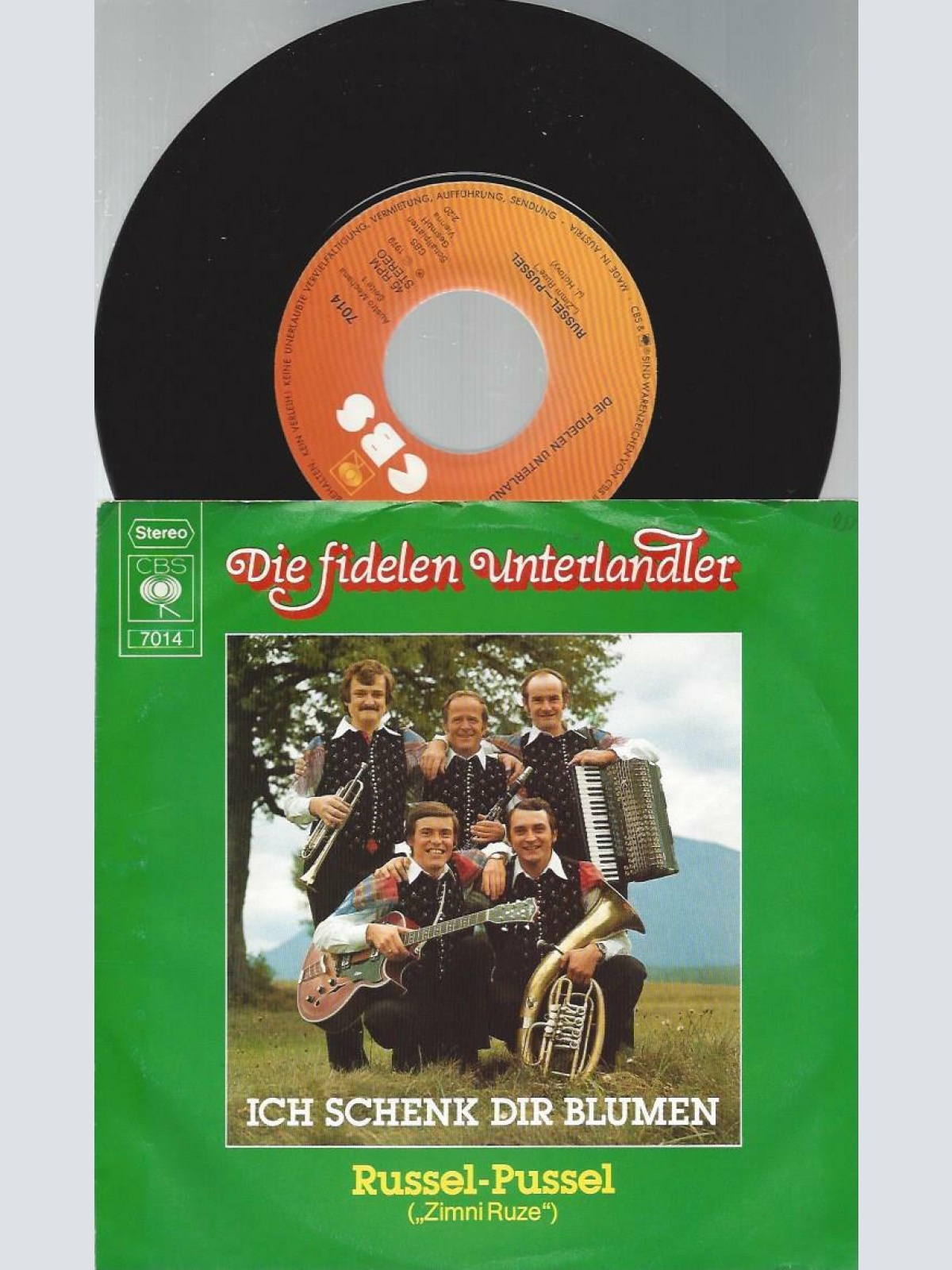 7" Die Fidelen Unterlandler – Russel Pussel