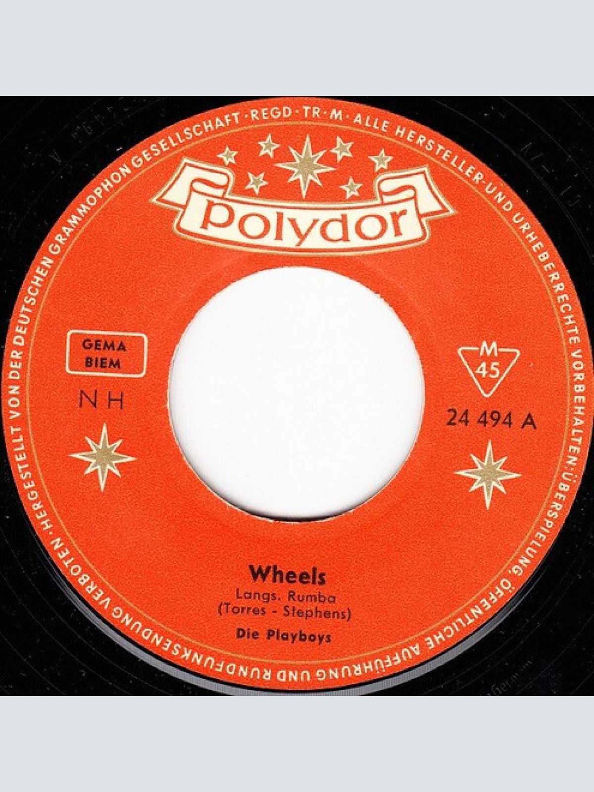 7", Single, Mono Die Playboys - Wheels