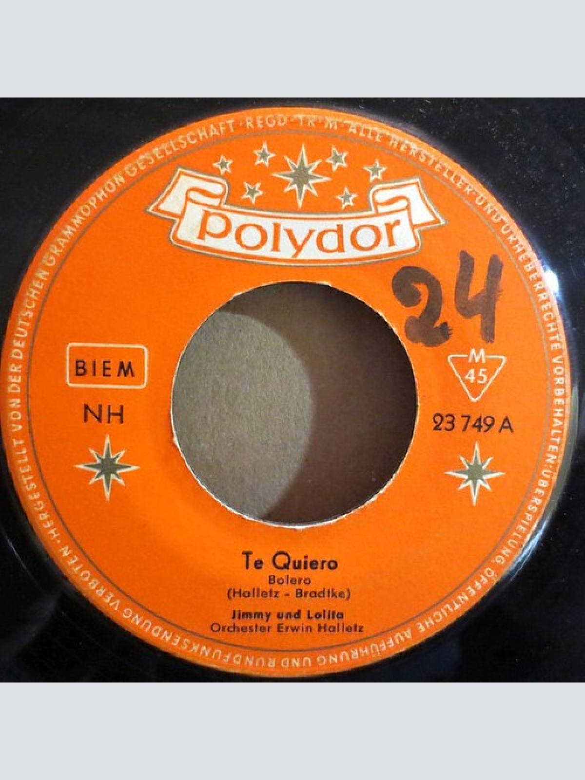 7", Single, Mono Jimmy Und Lolita - Te Quiero / Stern Von Napoli