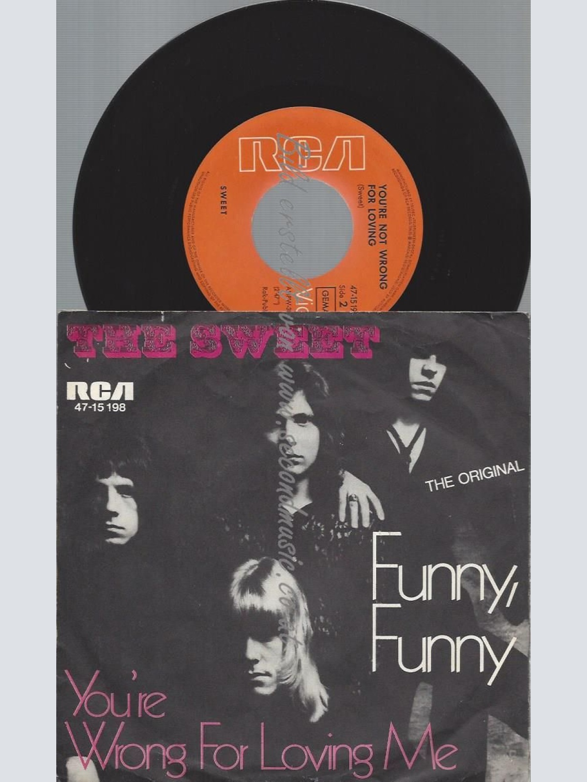 7"  The Sweet – Funny, Funny