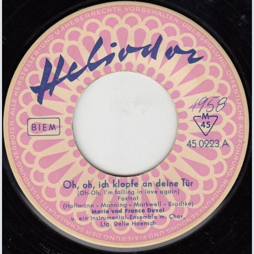 7", Single, Mono Maria Und Franco Duval - Oh, Oh, Ich Klopfe An Deine Tür