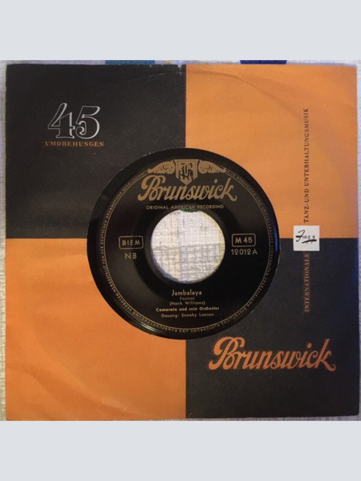 7", Single, Mono Snooky Lanson - Jambalaya (On The Bayou) /  Veradero