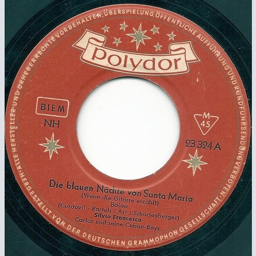 7", Single, Mono Silvio Francesco, Carlos Und Seine Cuban-Boys - Die Blauen N...