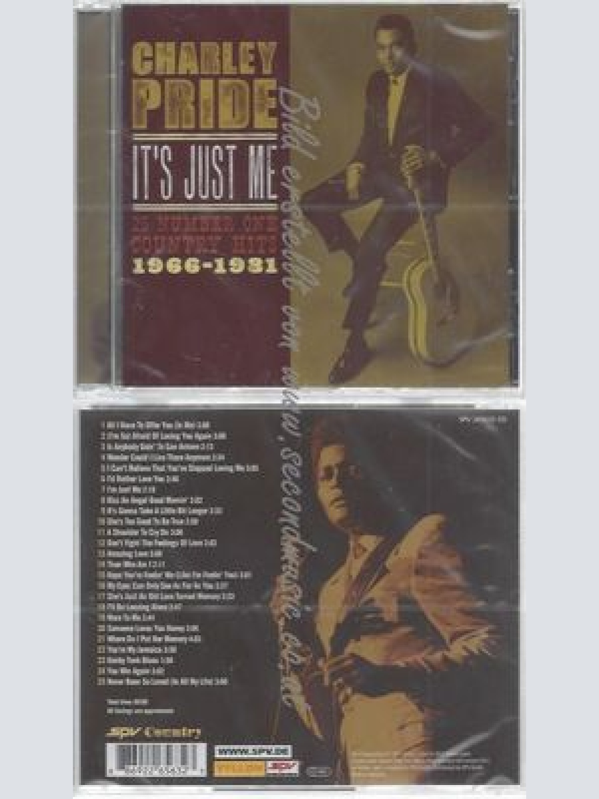 CD--PRIDE,CHARLEY--IT'S JUST ME- NUMBER ONE COUNTRY HITS