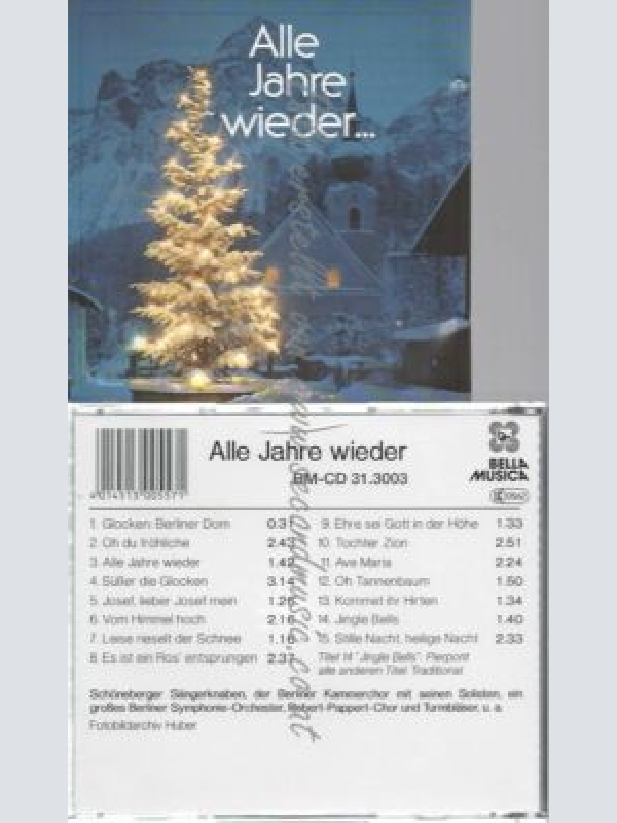 CD--SCHÖNEBERGER SÄNGERKNABEN  | --ALLE JAHRE WIEDER...