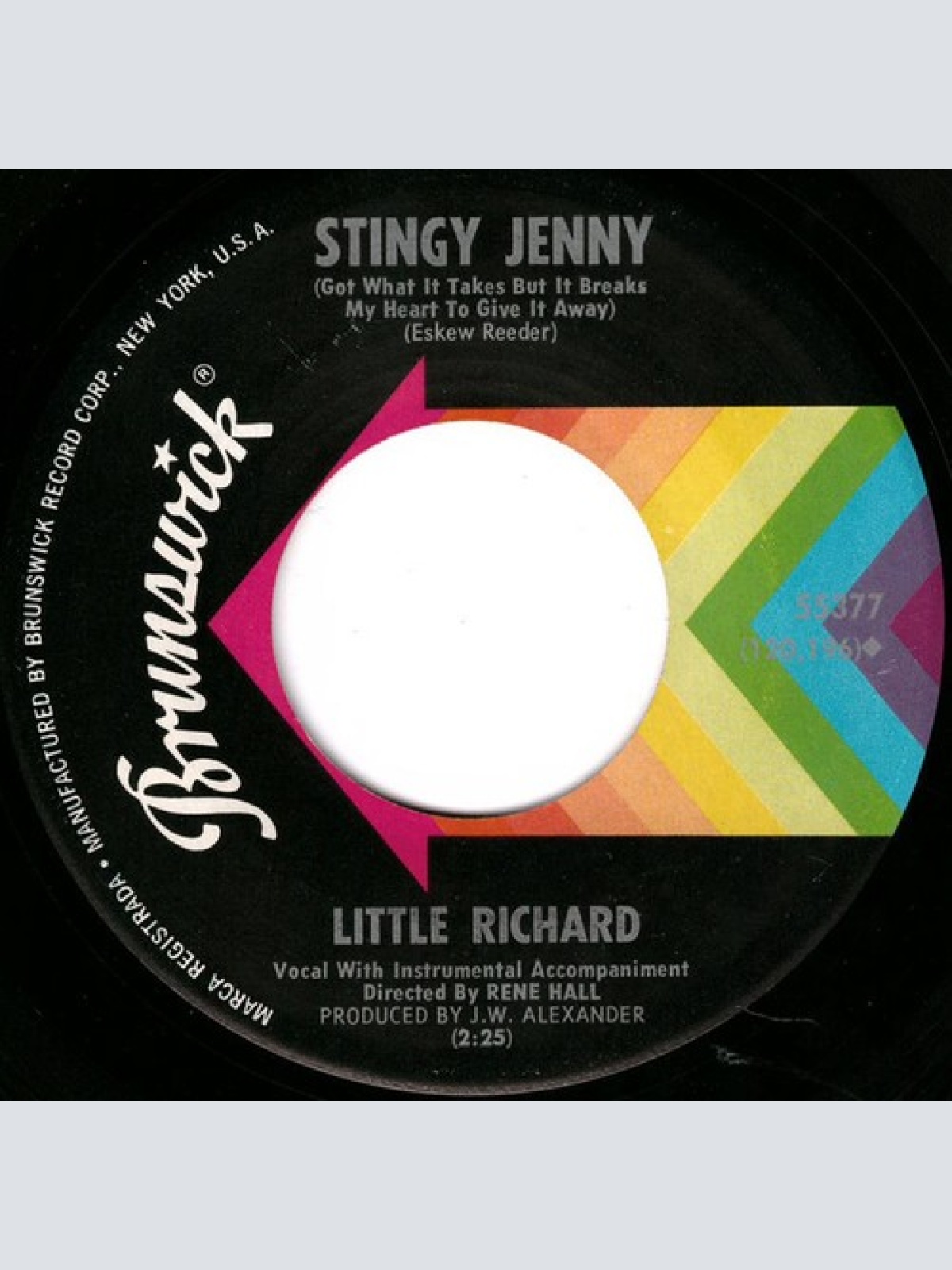 7" Little Richard - Stingy Jenny / Baby Don't You Tear My Clothes