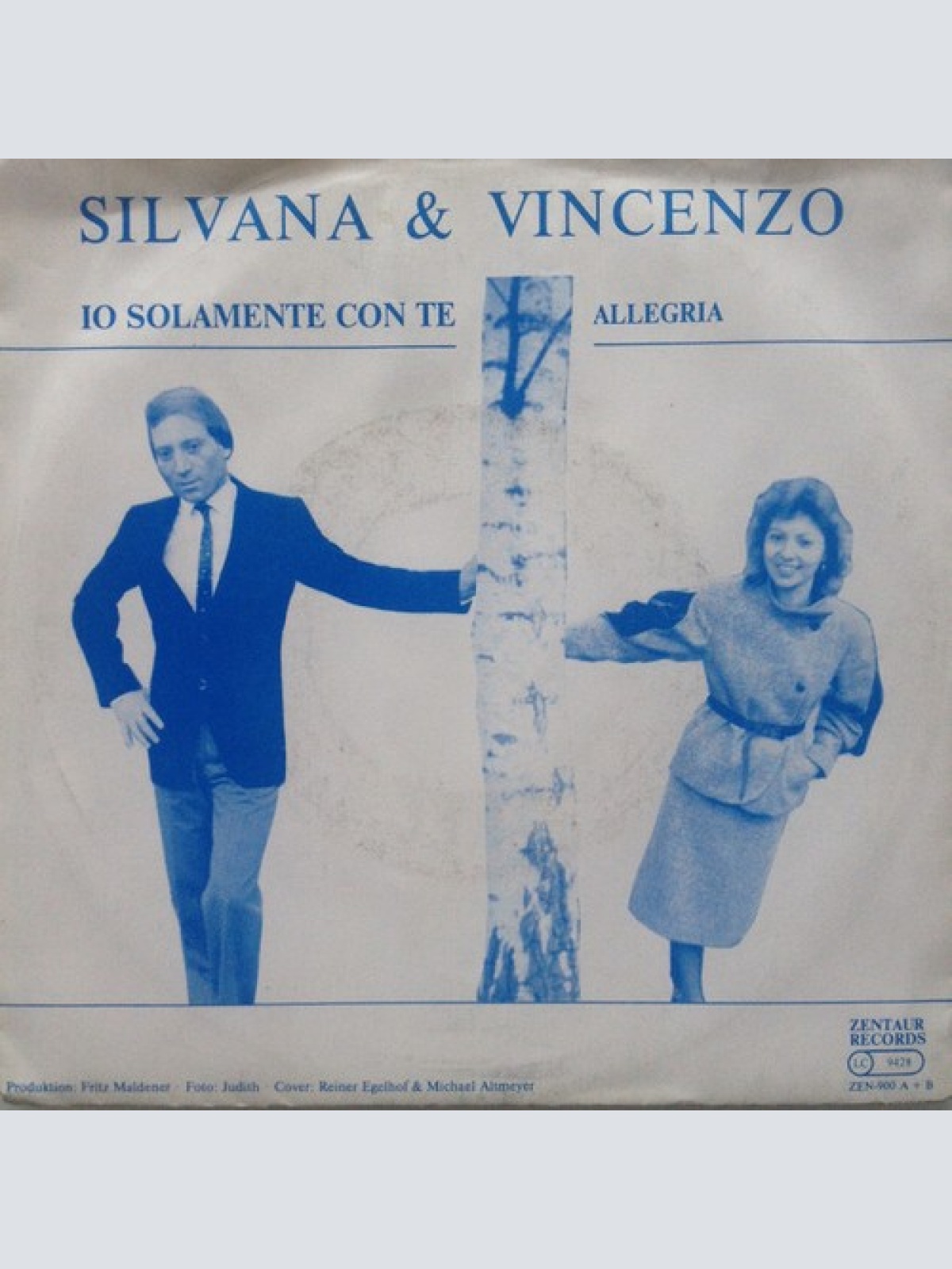 7", Single Silvana & Vincenzo - Io Solamente Con Te