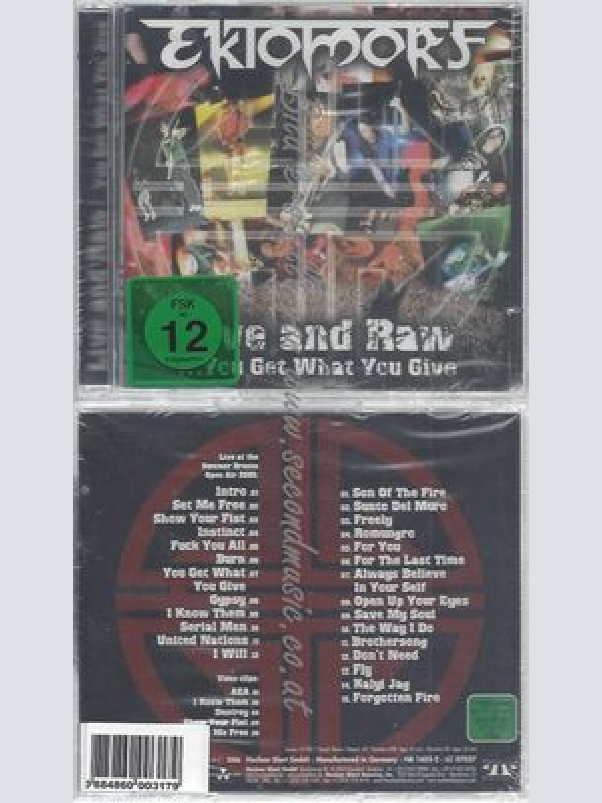 CD--EKTOMORF--LIVE AND RAW-YOU GET WHAT YOU GIVE | CD+DVD