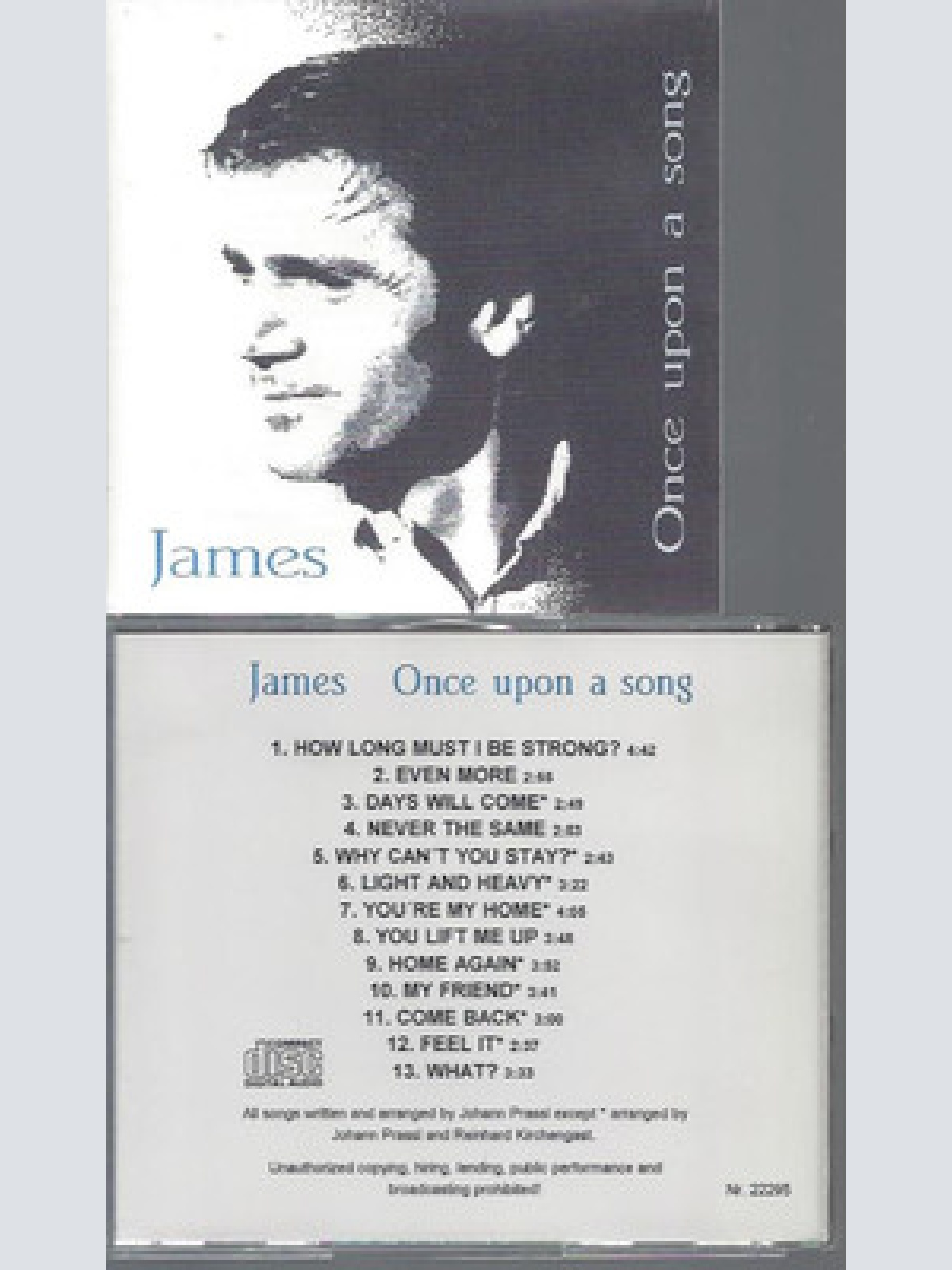 CD-JAMES ONCE UPON A SONG