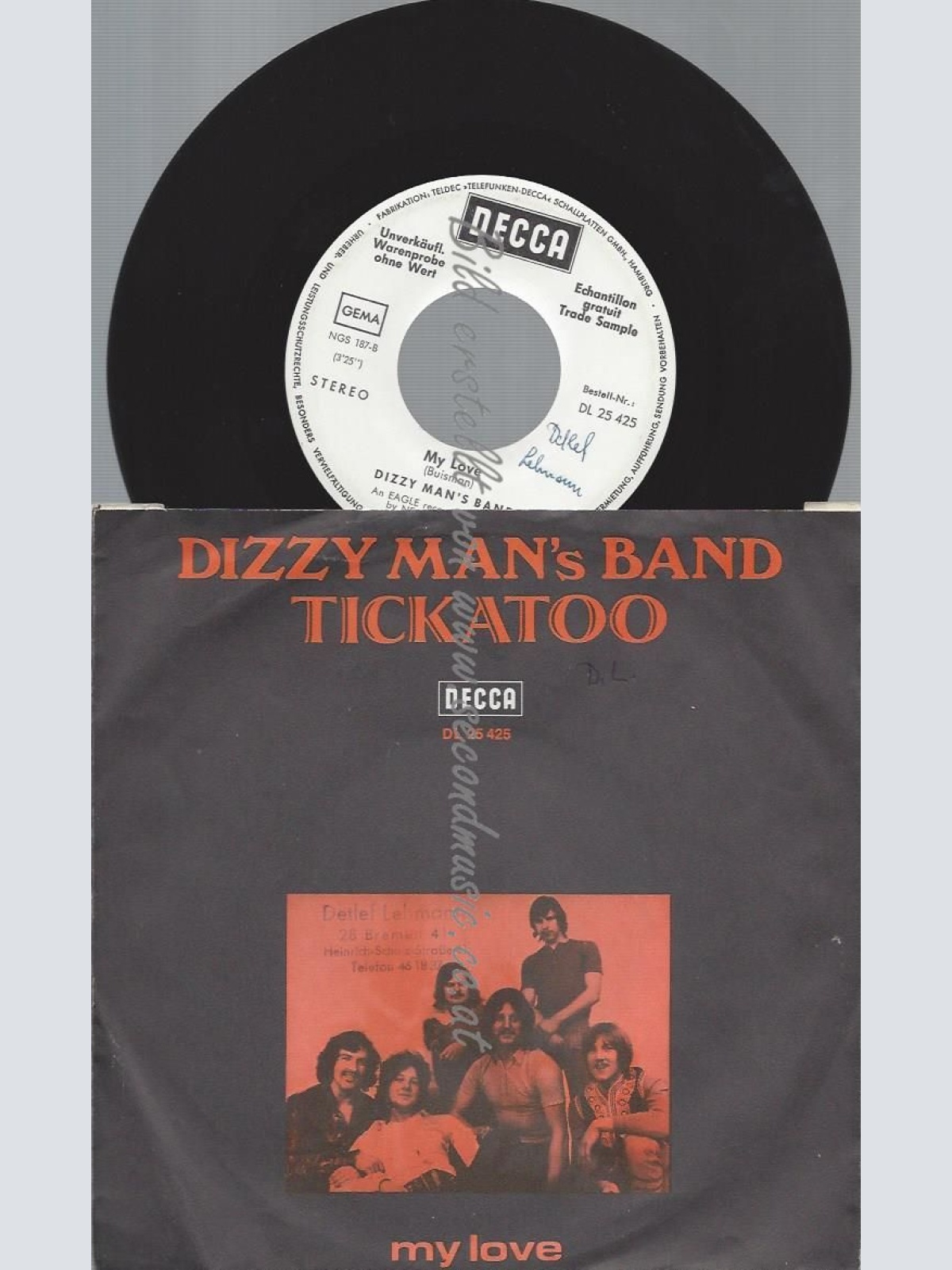 7"   Dizzy Man's Band  Tickatoo  // PROMO