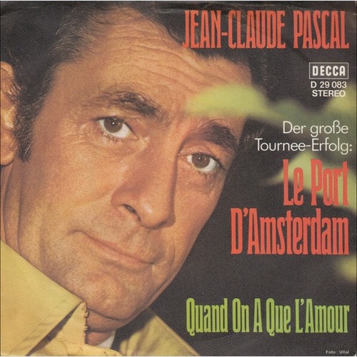 7", Single Jean-Claude Pascal - Le Port D'Amsterdam