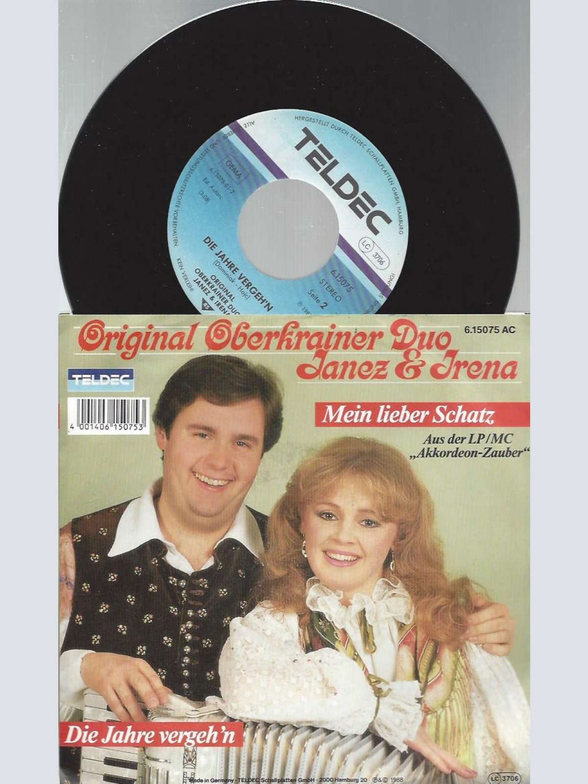 7" Das Original Oberkrainer Duo Janez & Irena – Mein Lieber Schatz