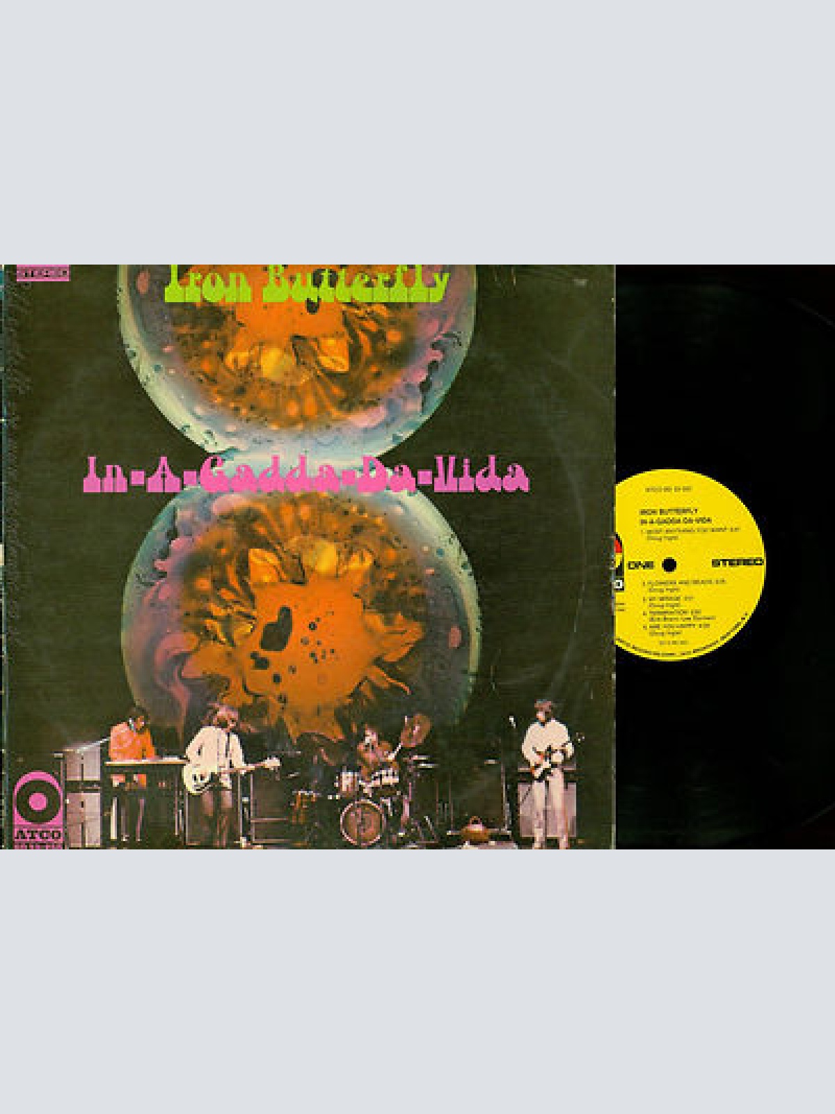 LP--IRON BUTTERFLY --IN A GADDA DA VIDA-- SD 33-250--USA 1968