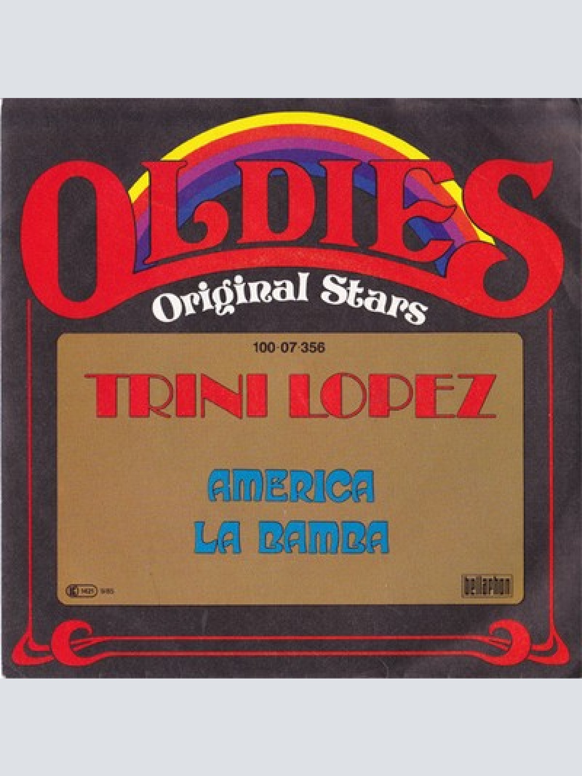 7", Single Trini Lopez - America / La Bamba