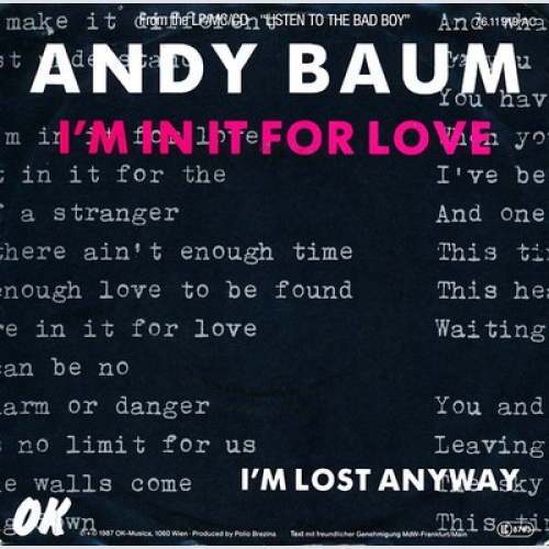 7", Single Andy Baum - I'm In It For Love