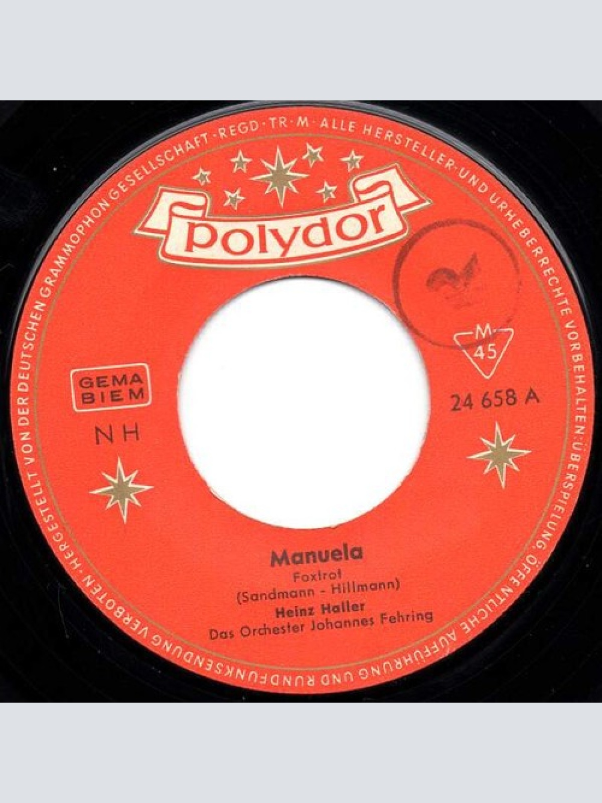 7", Single Heinz Haller - Manuela / Heute In Haiti, Morgen In Shanghai