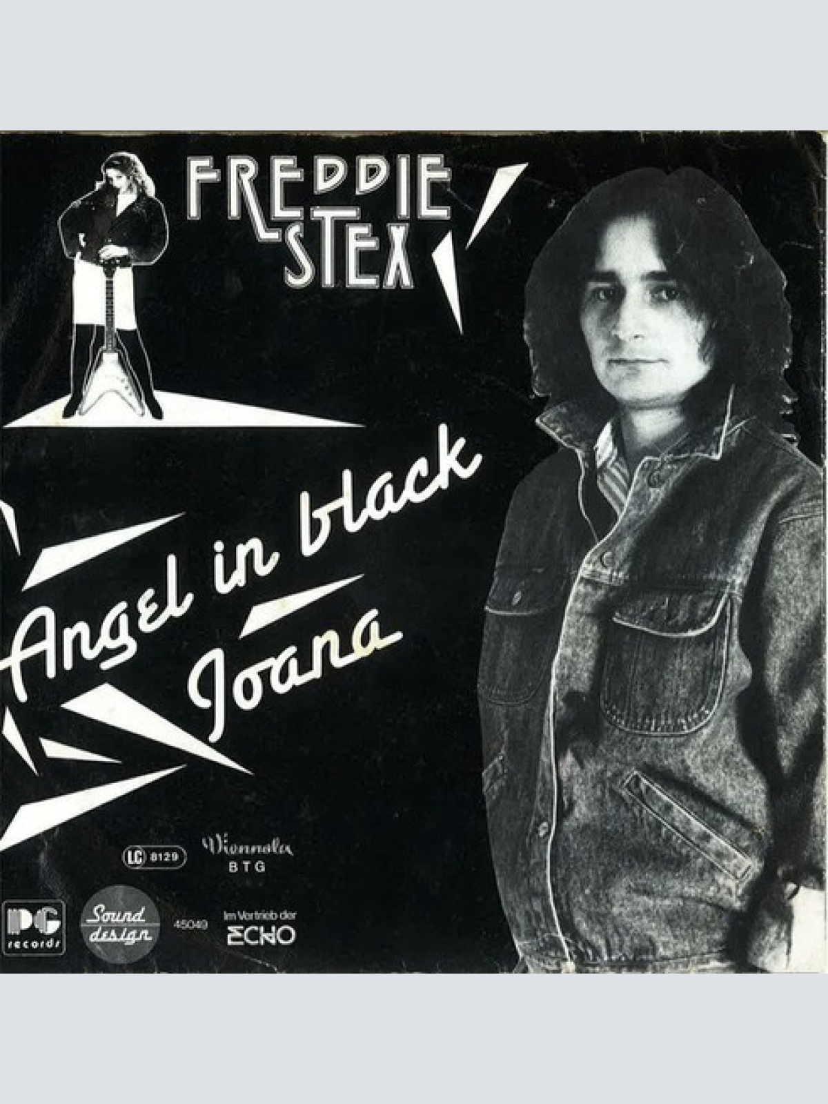 7", Single Freddie Stex - Angel In Black