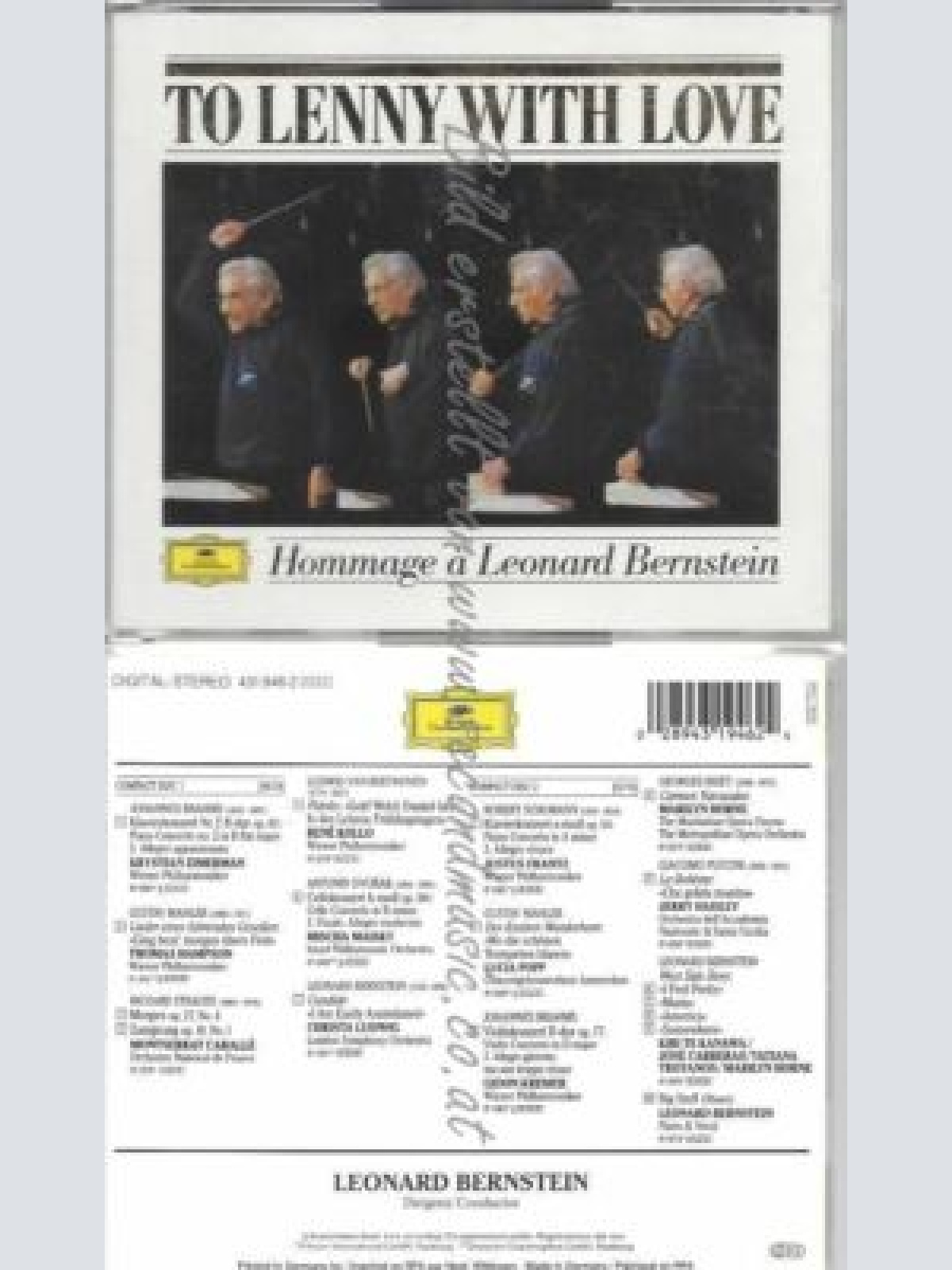 CD--LEONARD BERNSTEIN, -TO LENNY WITH LOVE - HOMMAGE A LEONARD BERNSTEIN