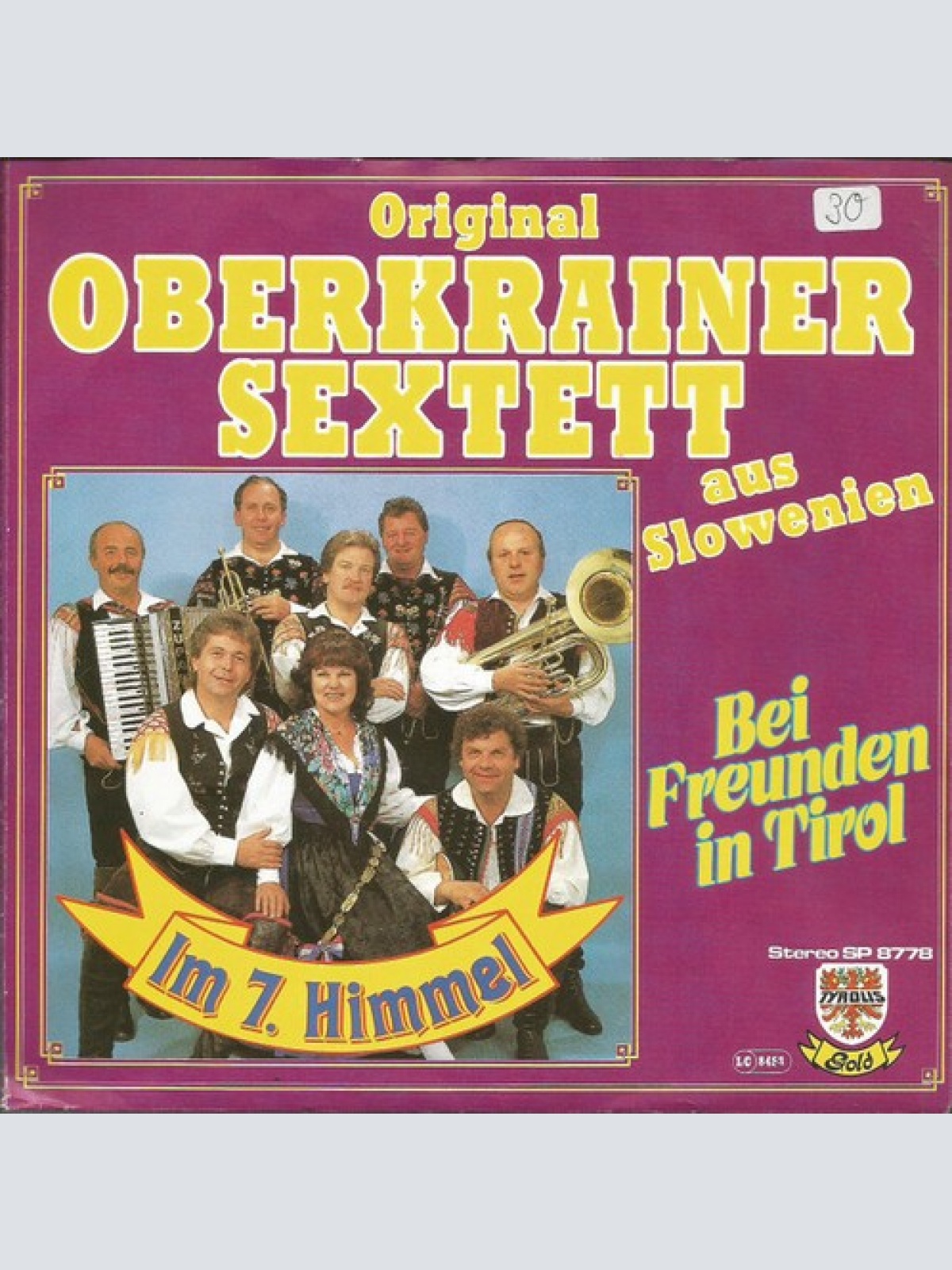 7", Single Janes Kalšek Und Sein Oberkrainer Sextett - Im 7. Himmel