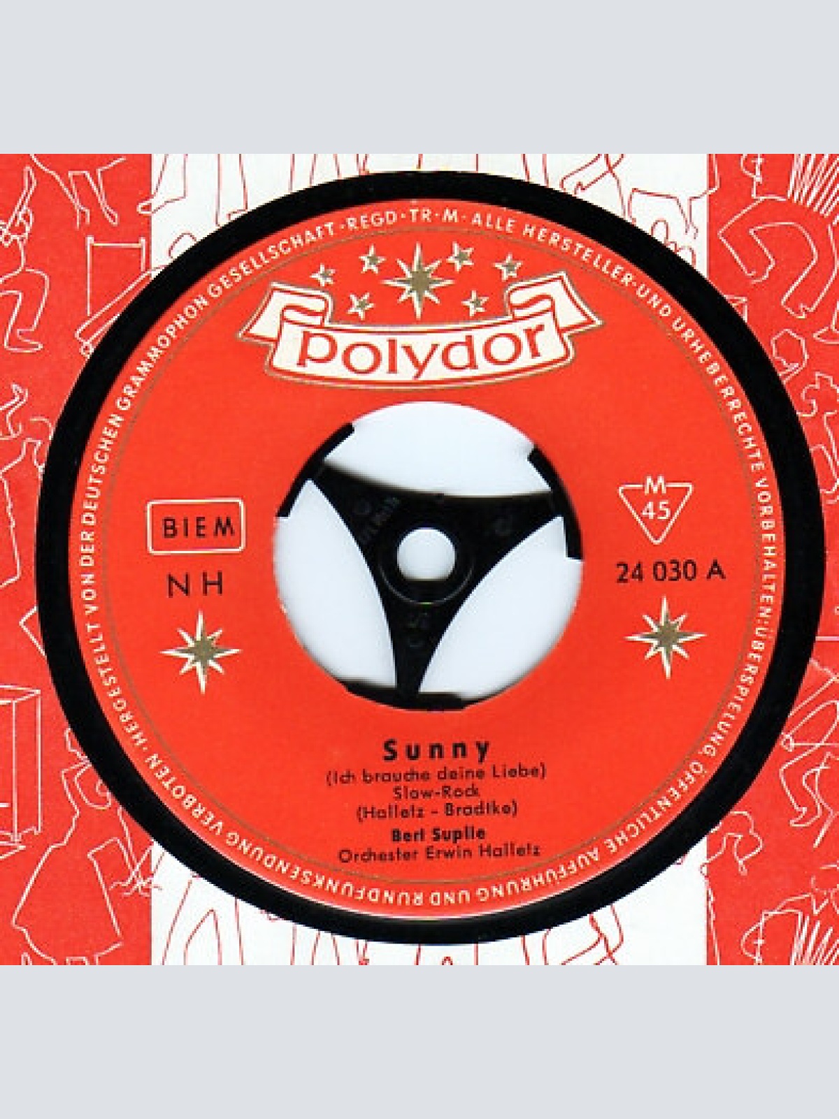 7", Mono Bert Suplie - Sunny (Ich Brauche Deine Liebe)