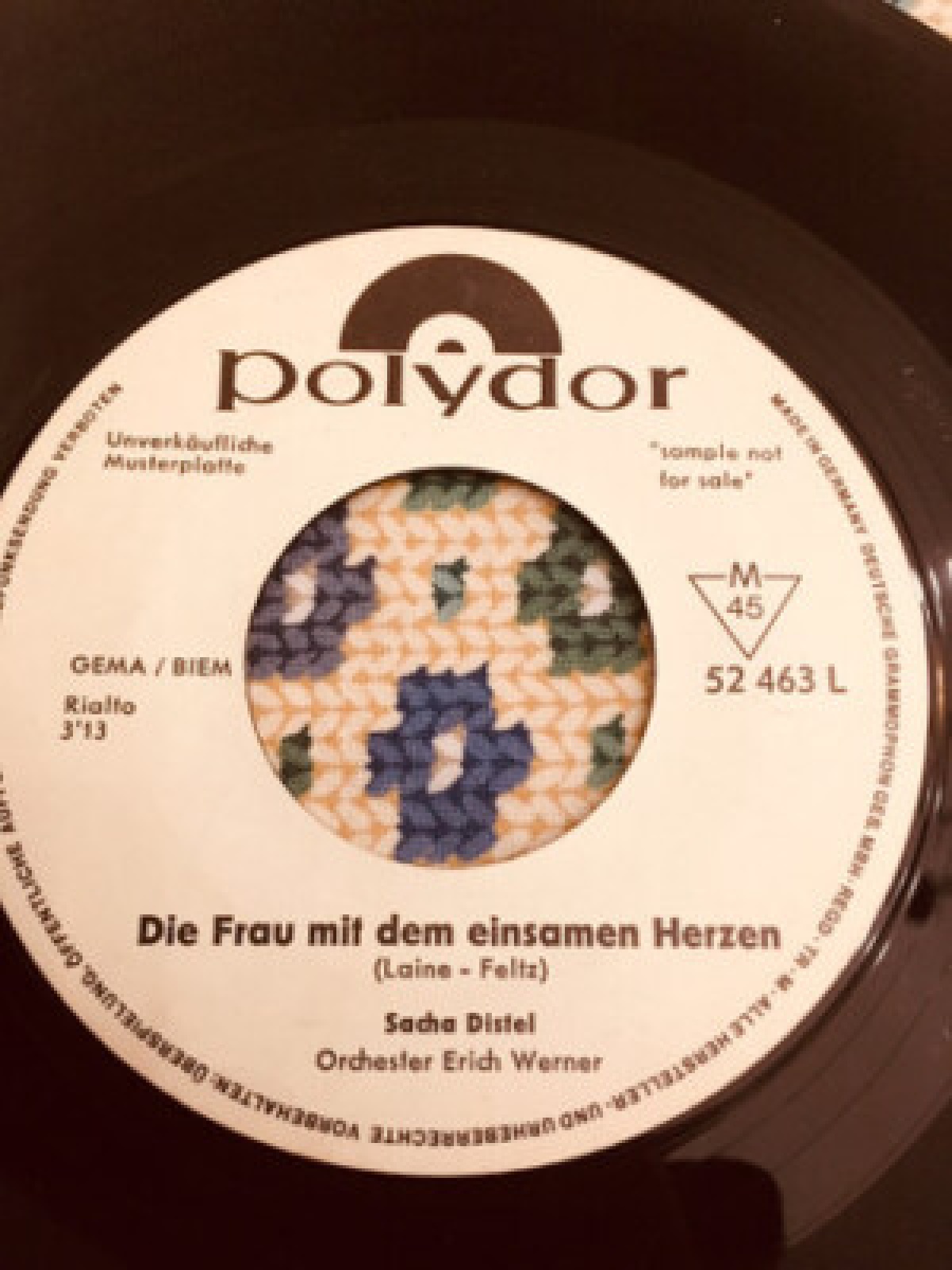 7", Single, Promo Sacha Distel, Orchester Erich Werner, Orchester Peter Laine...