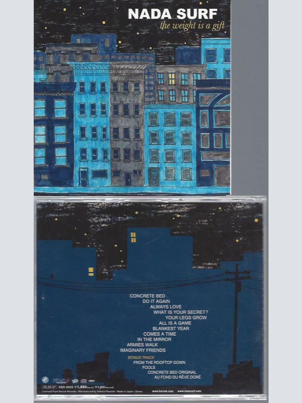 CD-- Nada Surf  The Weight Is A Gift  JAPAN PROMO