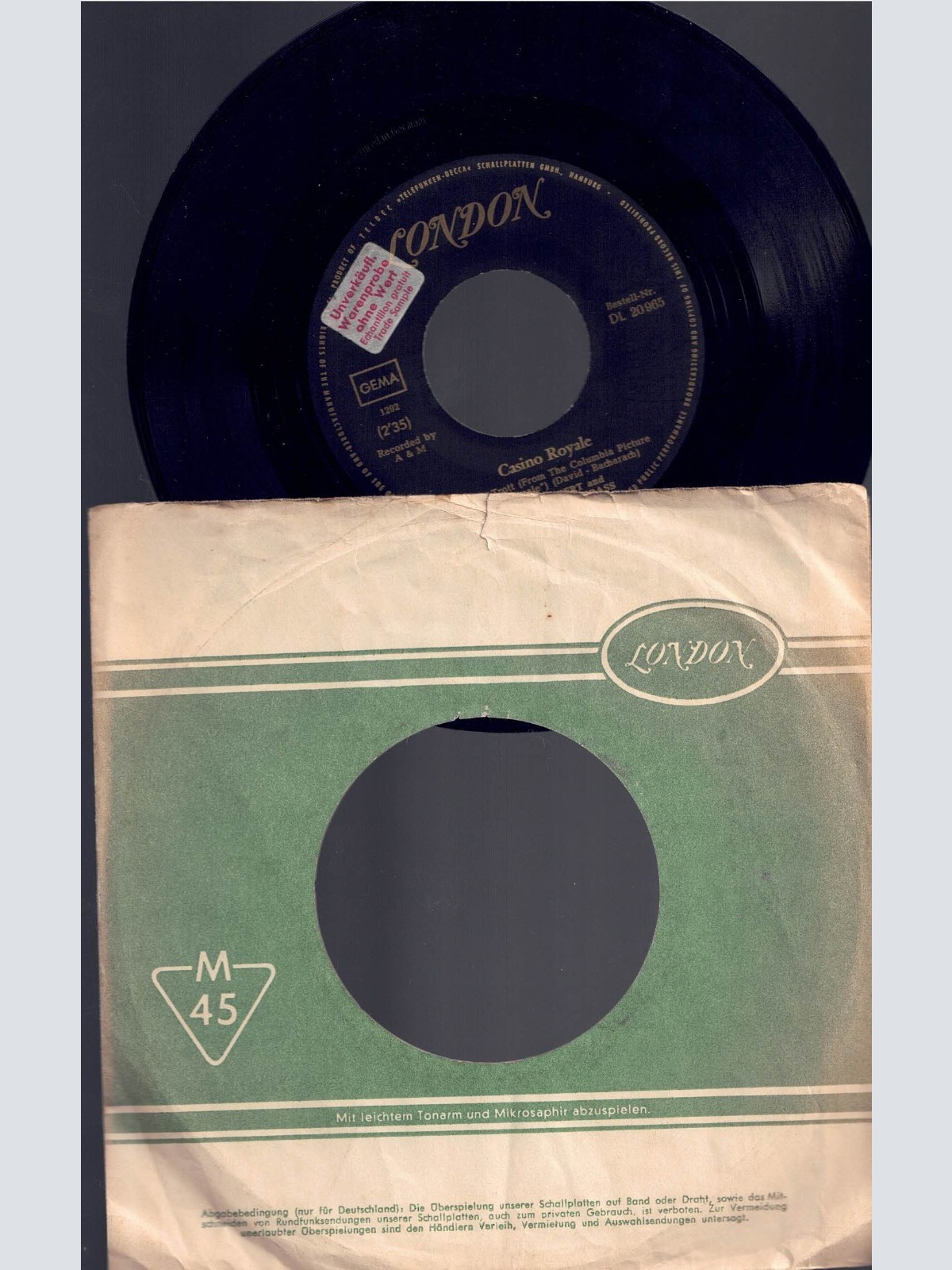 7",  Herb Alpert Casino Royale