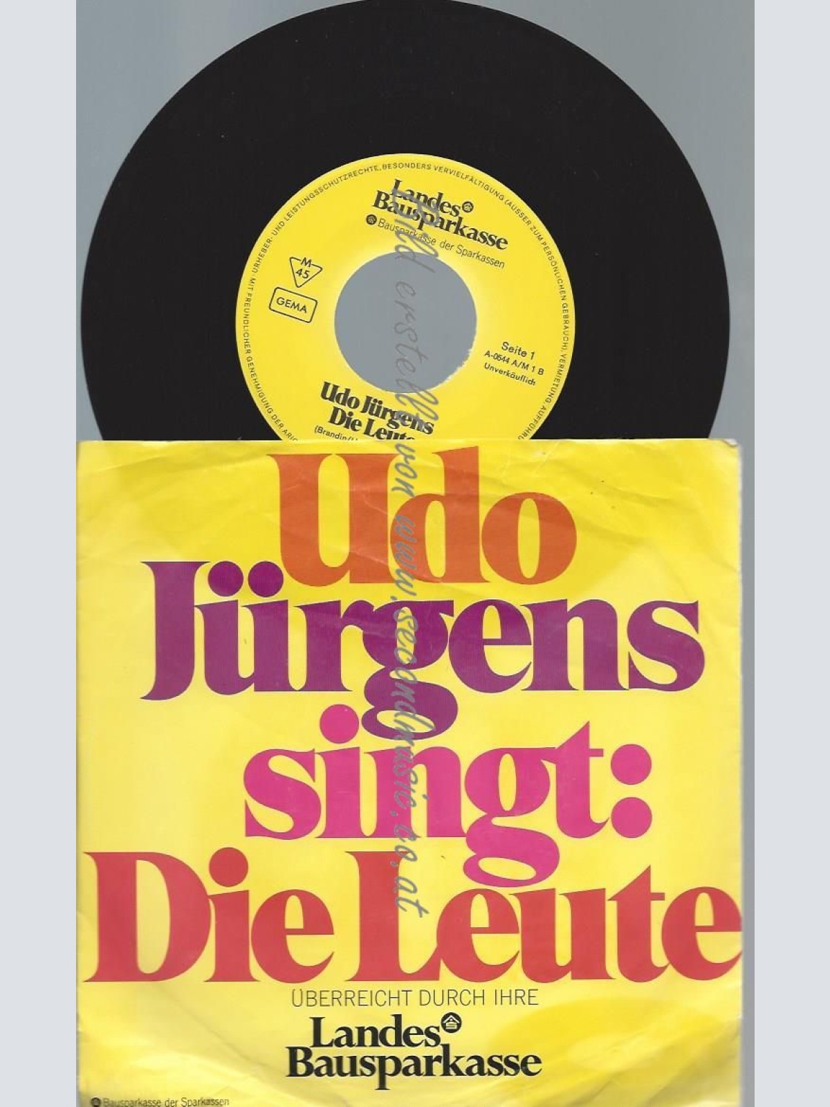 7"  Udo Jürgens – Die Leute // PROMO